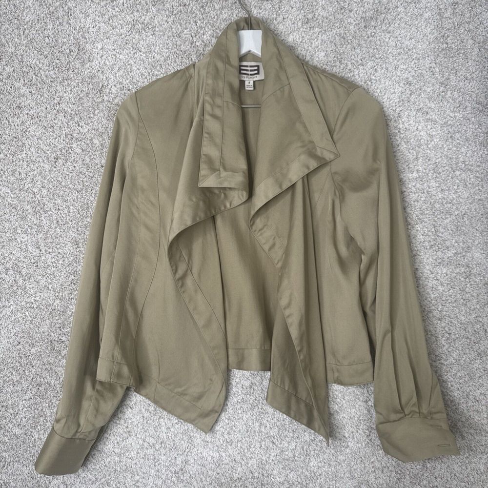 Women's EE by‎ Etcetera Lyocell Khaki Lightweight Jacket - Size 4